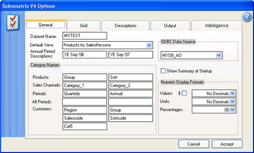 Matrix Options