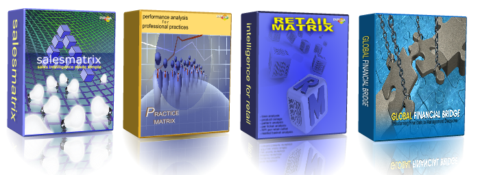 The Salesmatrix Product suite gives you powerful Sales and Business Intelligence