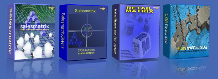 The Salesmatrix Product suite gives you powerful Sales and Business Intelligence